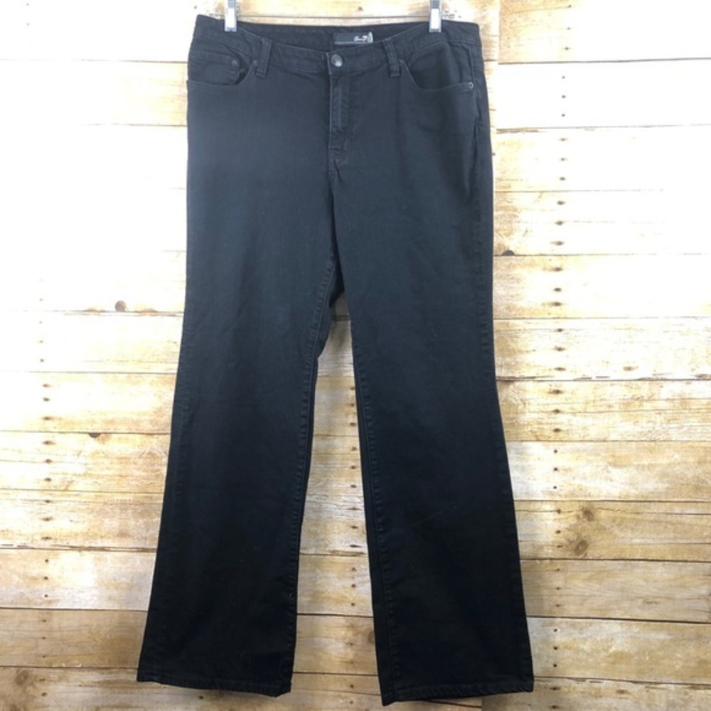 Seven7 Black High Rise Boot Cut Jeans‎ Sz 12